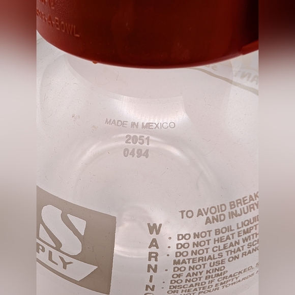 Commercial Coffee Glass Carafe Pot Orange Decaf Handle Atlas Restaurant Supply - Picture 5 of 5